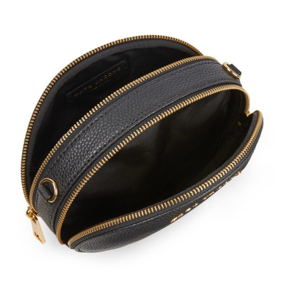 NWOT Marc Jacobs Black Oval Crossbody Bag with Gold Accents - Picture 3 of 14